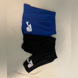 Two shorts for boys one black one blue GREAT CONDITION size small